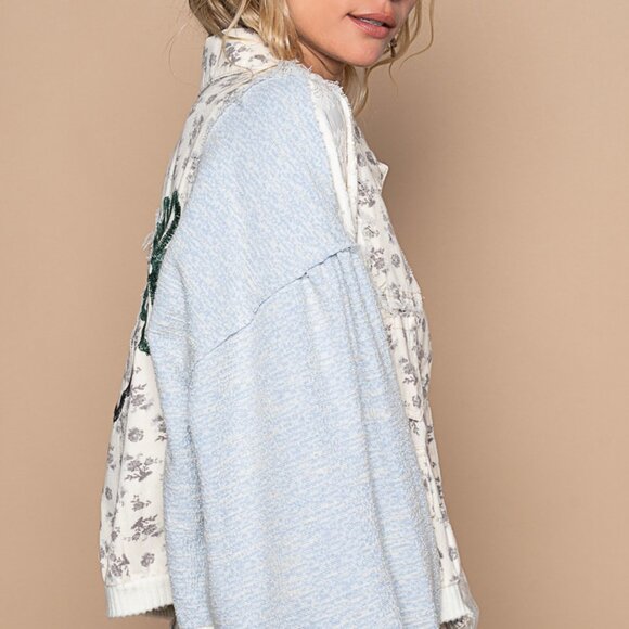 Just In! POL Bomber Style Jacket WIth Detailed Trim and Sewn Heart on Back NWT - Picture 7 of 7